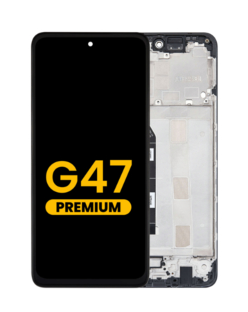 LCD Assembly with Frame for Motorola Moto G47 (XT2625-1-2 / 2026) (Premium)