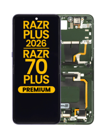 OLED Assembly With Frame For Motorola Razr+ 2026 / Razr 70+ (XT2659-3 / 2026) (Mountain View) (Premium)