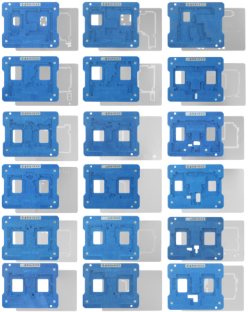 XinZhiZao AR 19-in-1 Middle Layer BGA Reballing Stencil Platform Set for Galaxy S20 to S25 Ultra (Only Ground Shipping)