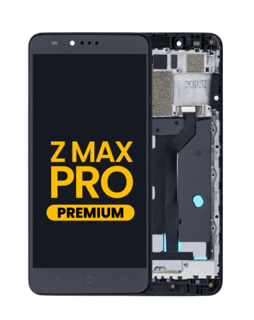 LCD Assembly with Frame for ZTE Z Max Pro (Z981) (BLACK) (Premium)