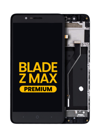 LCD Assembly with Frame for ZTE Blade Z Max (Z982) (BLACK) (Premium)