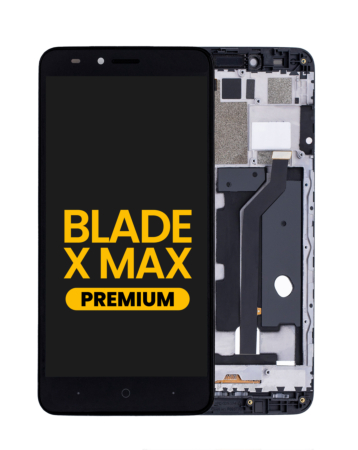 LCD Assembly with Frame for ZTE Blade X Max (Z983) (BLACK) (Premium)
