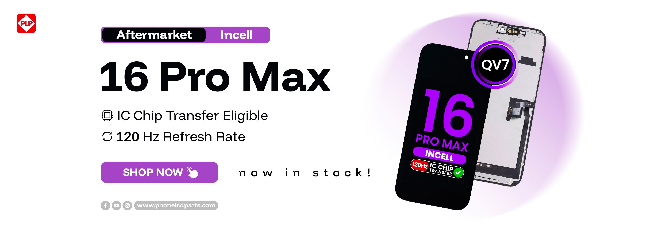 120Hz Incell 16 Pro Max