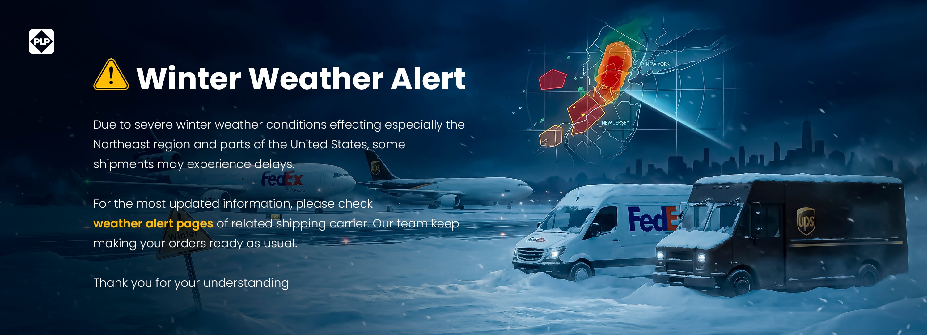 Weather May Affect Transit Times